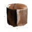 Repose-pieds en cuir de vache Conover Glam