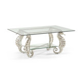 Seahorse Glass Top Coffee Table