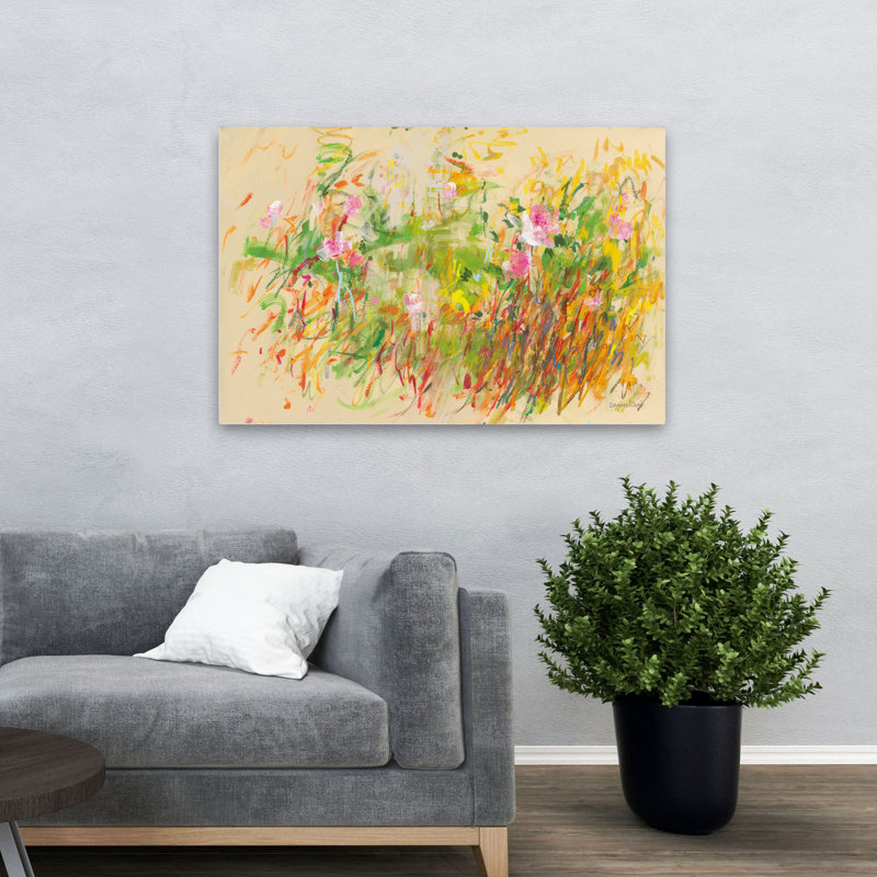 Vibrant Garden Garden Floral Garden - vert, H 48 po x l 32 po
