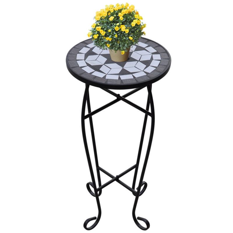 Plant Stand, Black/White