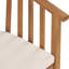 Fauteuil en bois à finition avec coussins confortables - idéal pour les sièges de salle à manger