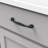 Twist Collection Handle Pull - 5-1/16" Center to Center Cabinet Pull Black Iron - Transitional Hardware for Drawers & Cabinets-21357168-116642467