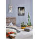 Coterie Single Light Glass Dimmable Pendant