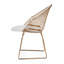 Fauteuil Diamant Cadre Or