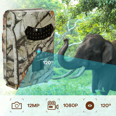 Waterproof Hunting Scouting Trail Camera 1080P Night Vision Faster Trigger Speed