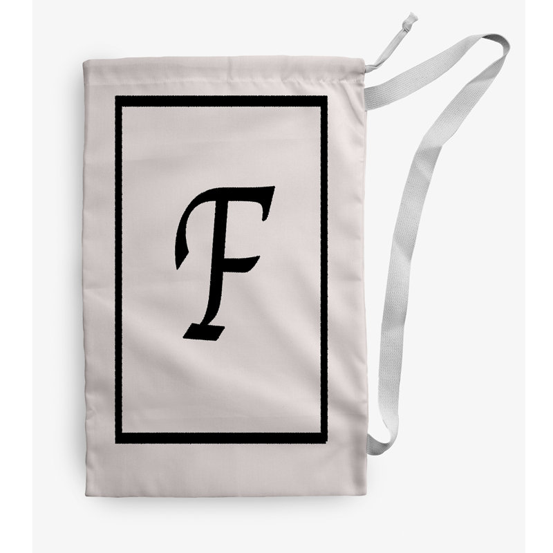 Sac à linge Monogram, Ivoire, Moyen (H 36 po x l 28 po)
