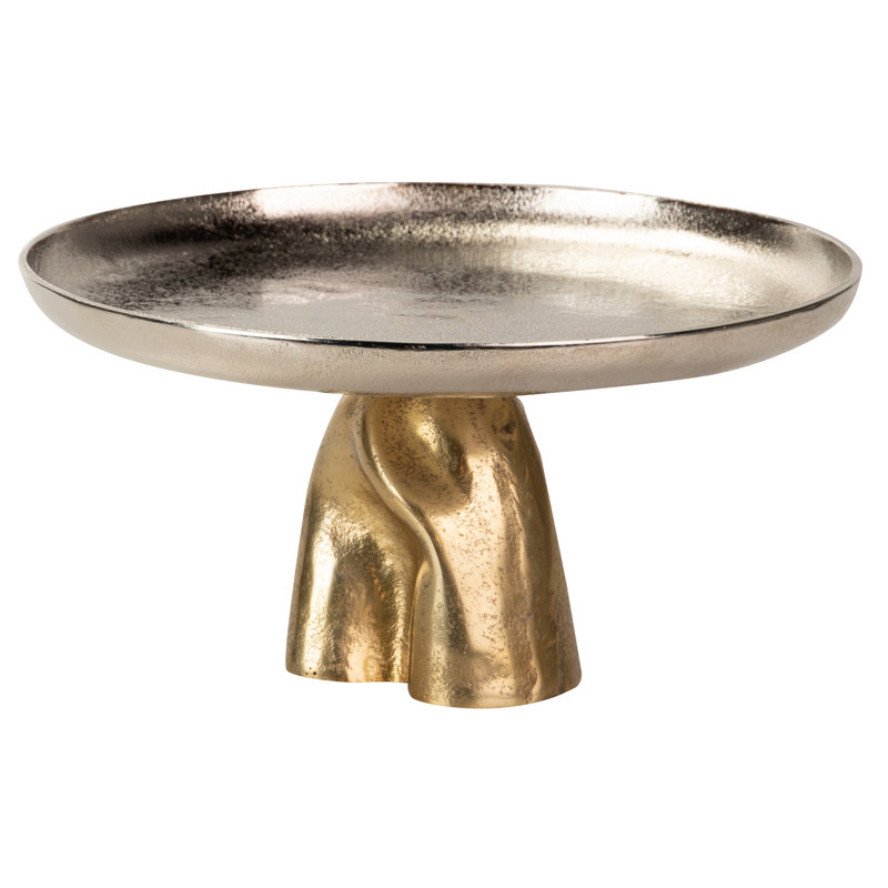 Aluminum Tray, Silver/Gold