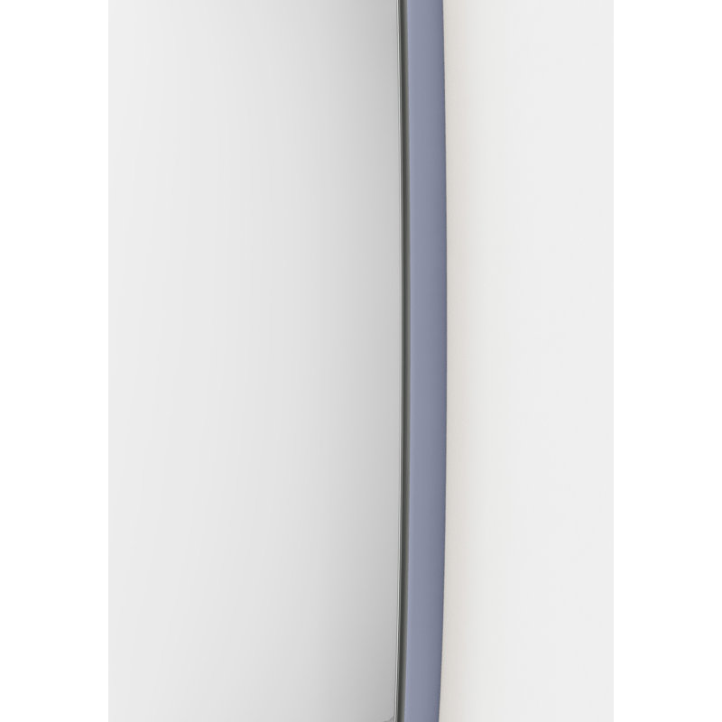 Wood Asymmetrical Wall Mirror, Blue