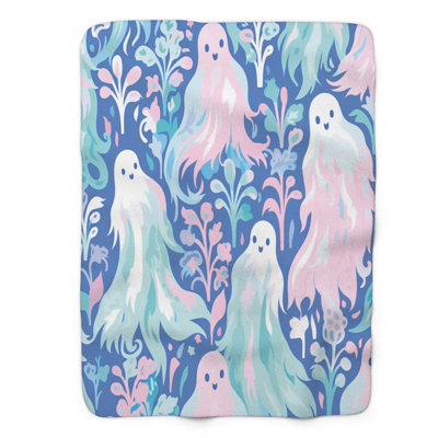 Haunted Watercolors - 1 Piece Premium Sherpa Blanket