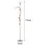 175cm Polished Torchiere Floor Lamp