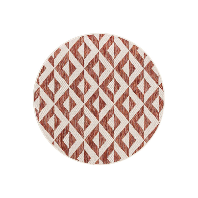 Tapis d'extérieur Ja Napa, Rond 4 pi 1 po
