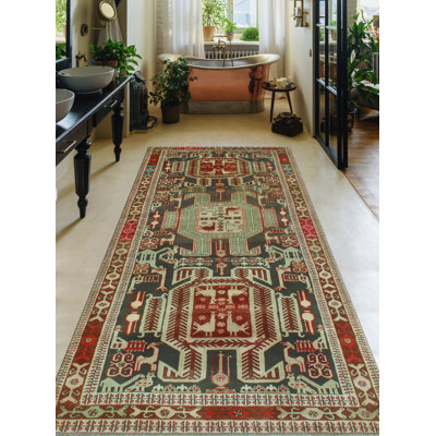 Shatia Wool Oriental Indoor Rug