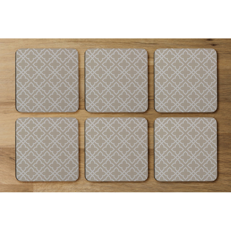 Square 6 Piece Coaster Set