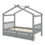 Lit en bois de pin massif avec tiroirs-391749024