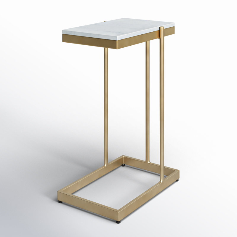 Brigitte Marble Top Frame End Table