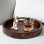 Arooj Round Solid Walnut Serving Tray-1153452102