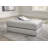Repose-pieds standard rectangulaire en similicuir de 50 po de largeur Ehitan