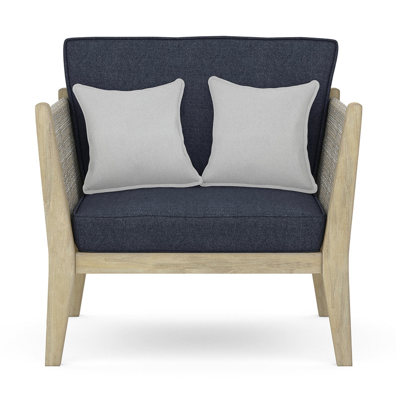 Chaise de patio avec coussins 