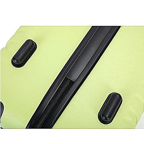 bagages 4 pièces valise légère en ABS avec roues rotatives, 24 pouces et 28 pouces avec verrou TSA, (16/20/24/28) Vert fluo