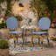 Chaises de bistro françaises sans accoudoirs en aluminium
