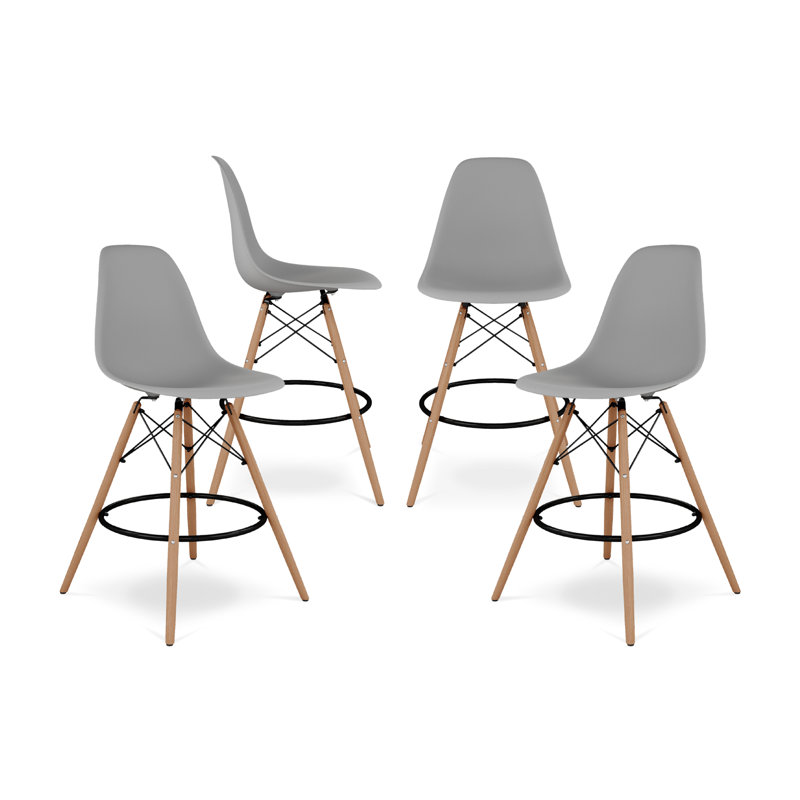 Modholic Eiffel Counter Stool, Gray, Gray