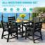 Ensemble bistro Hdpe résistant aux intempéries avec 2 chaises et une table pour le jardin et le patio Bertille-130451849