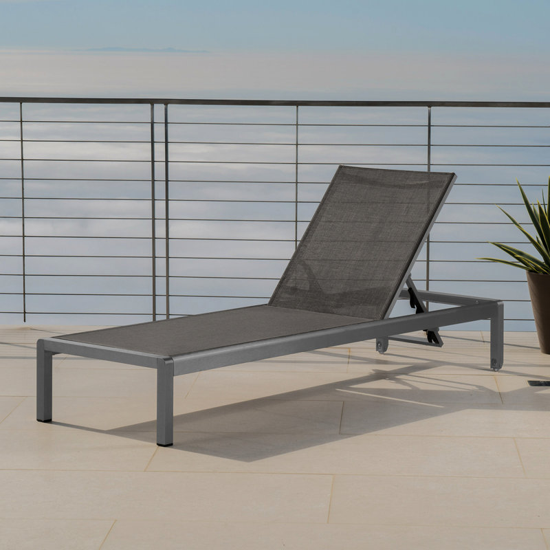 CAPE CORAL KD CHAISE LOUNGE GREY, Gray, 1, Gray