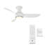 Corona 3 - Blade Outdoor/Indoor Smart Flush Mount Ceiling Fan with Remote Control and Dimmable LED Light Kit Included -90284716-66343245