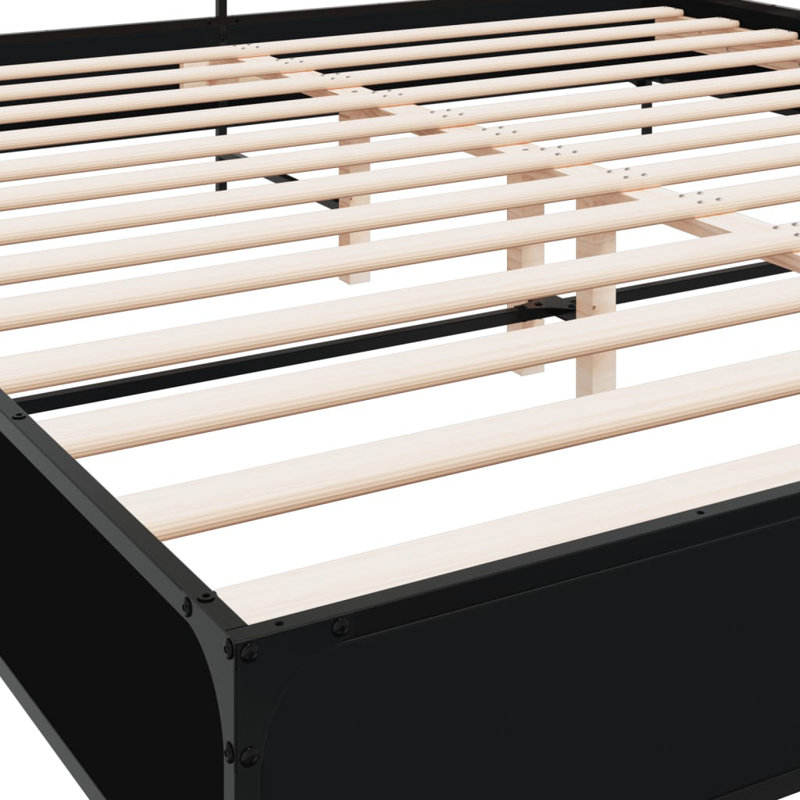 Achillefs Bed, Super King (6'), Black