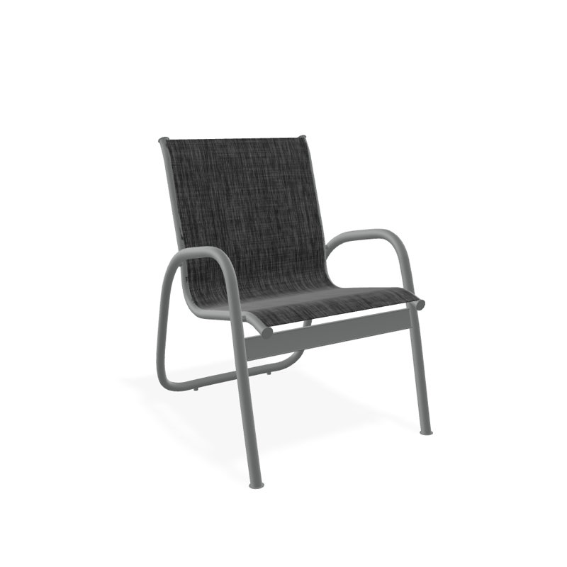 Fauteuil de patio Gardenella, Graphite texturé, Ombre Augustine