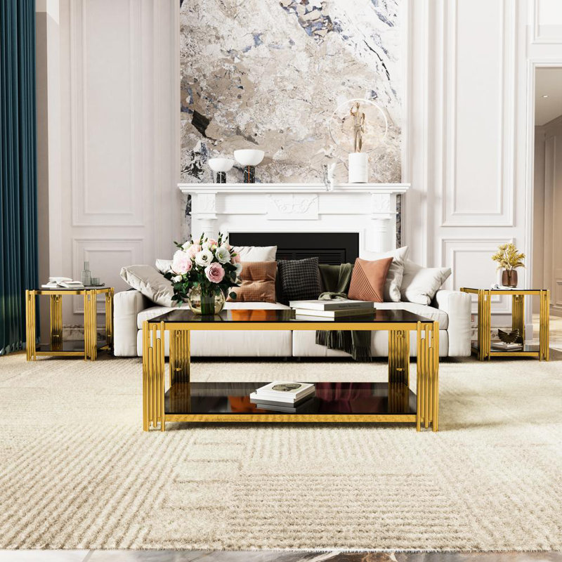 Elegant Gold Living Set