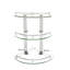 Kellyville 3 Piece Triangle Stainless Steel Corner Shelf with Adjustable Shelves-1942426967