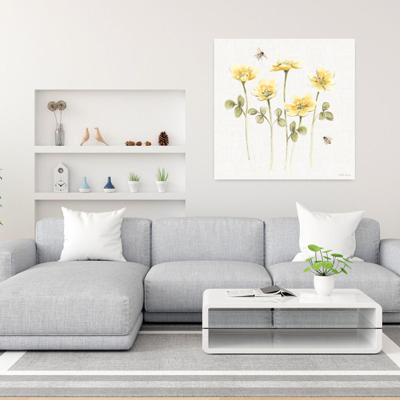 Art jardin doux miel X avec abeilles, H 36 po x l 36 po