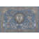 Greer Hand-Tufted Microloop Pile Wool Traditional Medallions Area Rug Blue Tan Ivory