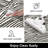Plush Hallway Runner Rug – 350gsm Faux Lamb Wool, Machine Washable, Non-Slip, Modern Swimming Pattern for Entryway, Kitchen (Black & White)-1660315016