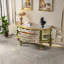 Buffet européen de style demi-cercle peint
