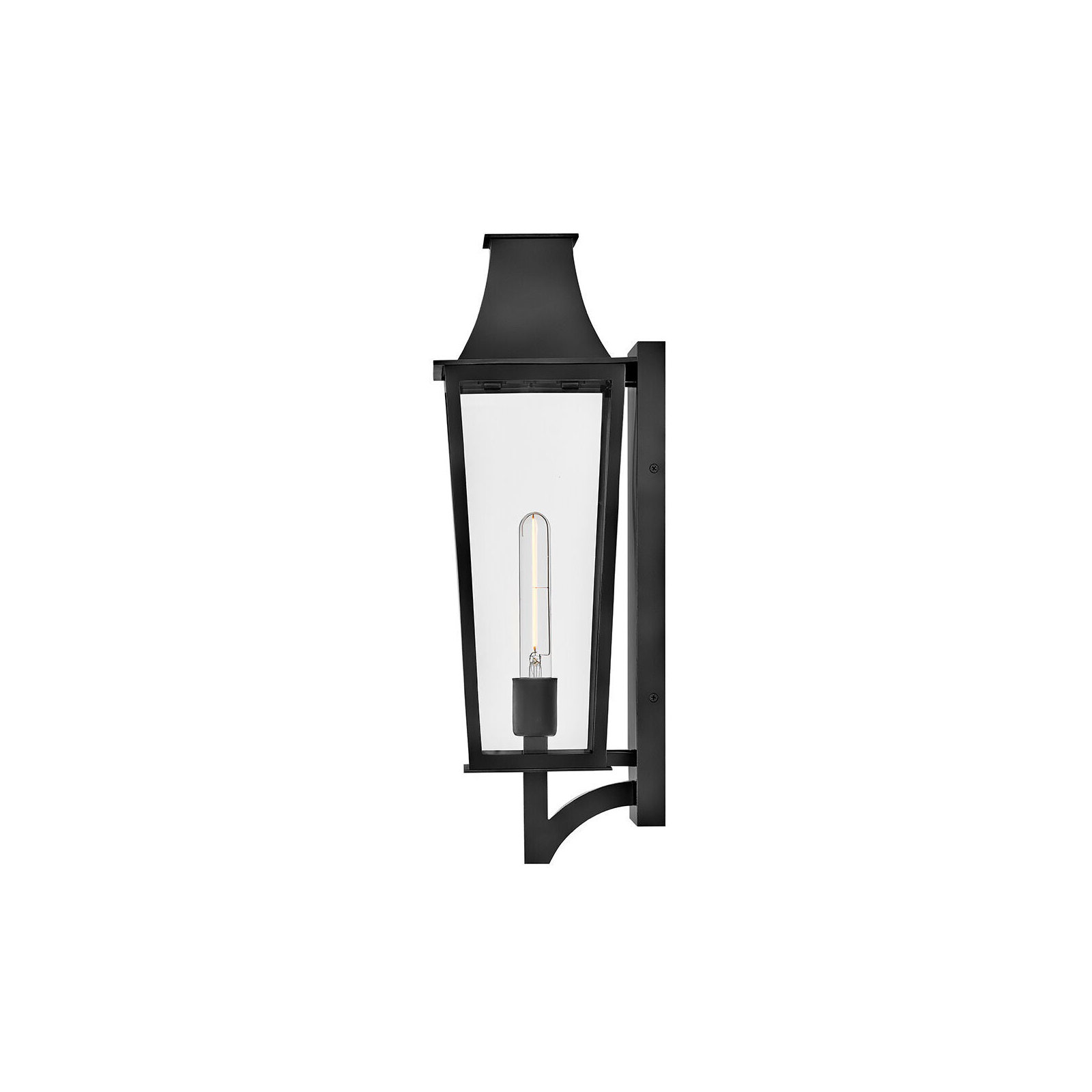 Hinkley Georgetown Wall Mount, Black, 21.75" H x 7" W x 8" D
