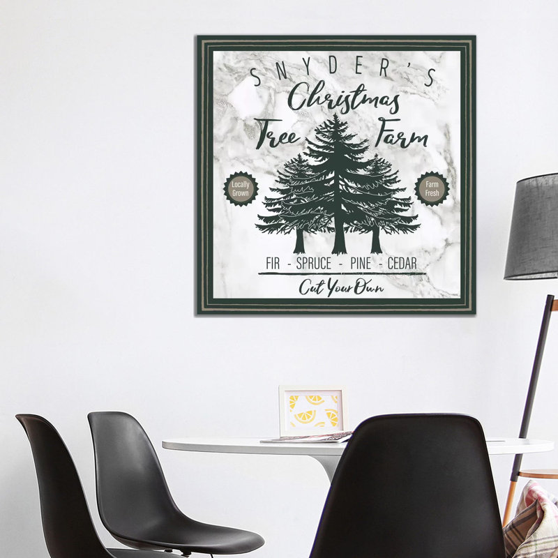 Taupe Christmas Sign I by Elizabeth Medley - Wrapped Canvas Gallery-Wrapped Canvas Giclée, 93.98 cm H x 93.98 cm W