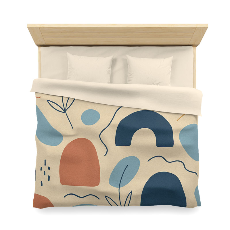  Duvet Covers No 1 Single Piece, King Duvet Cover, Cream/Blue