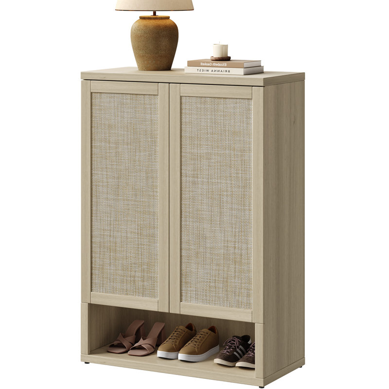 Armoire à chaussures Consiglia Boho, Chêne sablé, 1