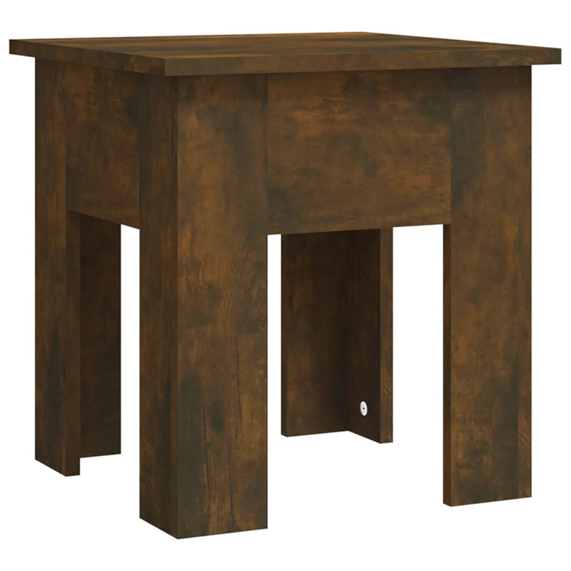 Table de bout en bois d'ingénierie, Chêne, 21,7 po x 21,7 po x 16,5 po