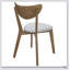 Ensemble de chaises de salle à manger à dossier courbé brun clair et châtaignier, confortable et élégant pour les intérieurs modernes et traditionnels