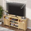 70.8" Wooden Style Led Tv Stand With Adjustable Shelves-774909493