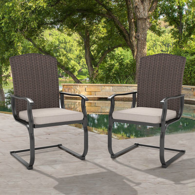 Chaise de terrasse avec coussin Ameeyah