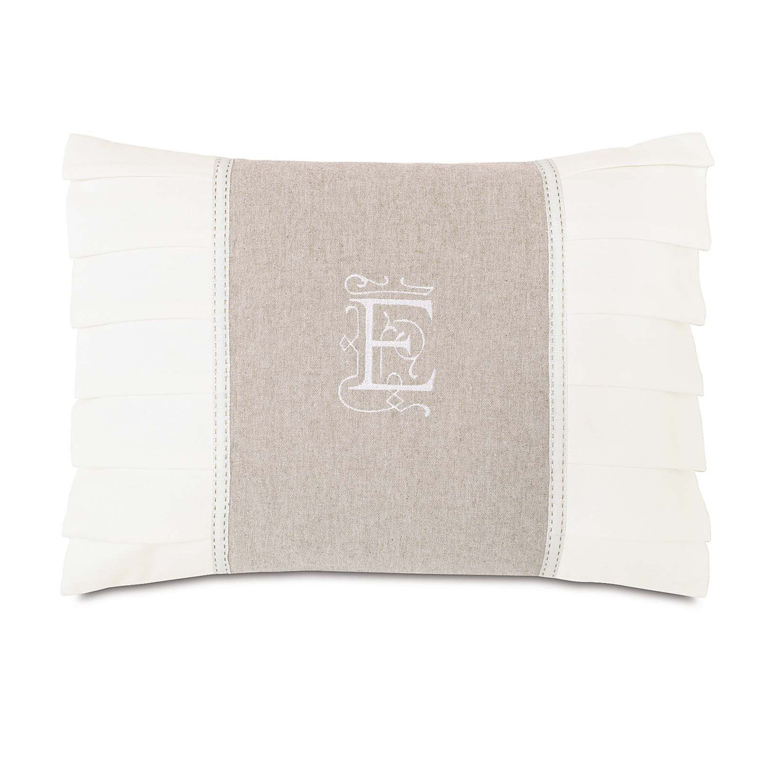 Edith Greer Monogram Throw Pillow Eastern Accents 