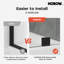 Cabine de douche rectangulaire sans cadre l 60 po x P 34,5 po x H 76 po-134073532
