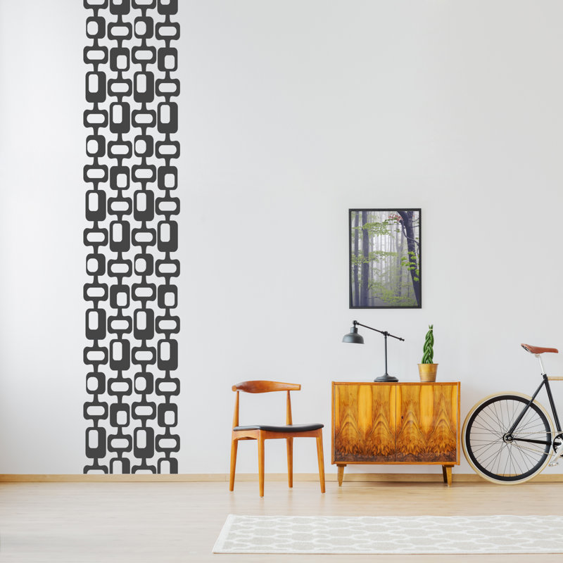 Abstract Wall Decal, Gray