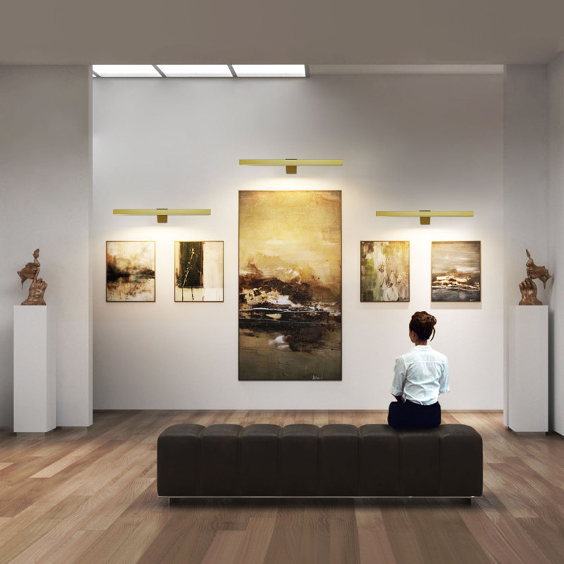 Tabita Dimmable LED Wall Mount Picture Light with Remote, Gold