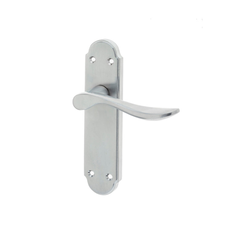 Henley Door Handle, Satin Chrome