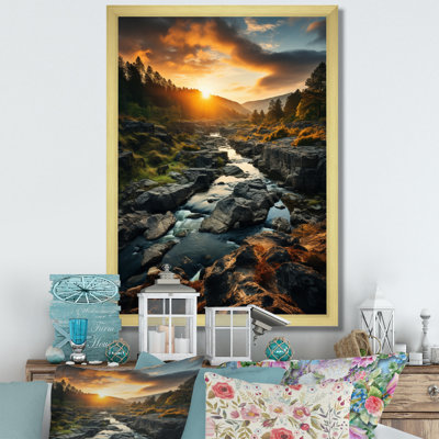 «Sunset in West Virginia Landscape», reproduction sur toile